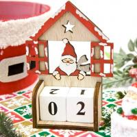 Dek0476 calendrier de l avent maison pere noel