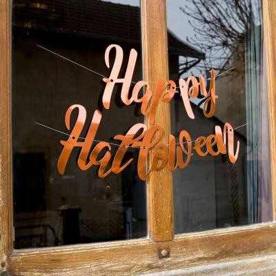 Dek0550 guirlande happy halloween orange