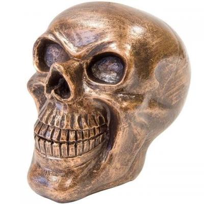 Dek0552 decoration halloween centre de table crane cuivre