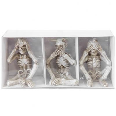 Dek0570 decoration fete halloween squelette en resine