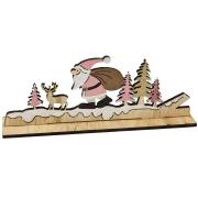 1 Kit de décoration père Noël rose dans la forêt en bois REF/DEK0591