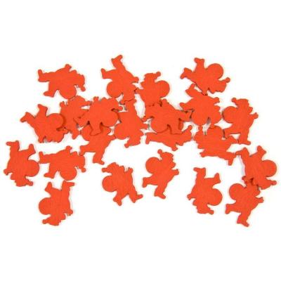 Dek0660 pere noel rouge en bois pour decoration de table