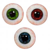 Dek0756 decoration de table halloween oeil sanglant a parsemer bois