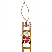 1 Suspension décorative avec père Noël sur son échelle REF/DEK0798