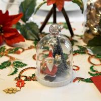 Dek0810 decorations cloche pere noel cadeaux sapins