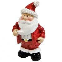 Dek085 decoration figurine en resine pere noel