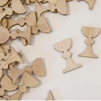 Dek0936 calice en bois pour decoration de table communion