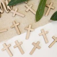 Dek0936 croix en bois decoration de table communion