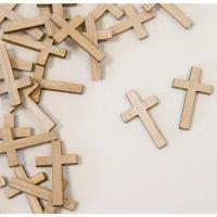 Dek0936 croix en bois pour decoration de table communion