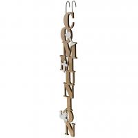 Dek0954 suspension decoration lettre communion bois