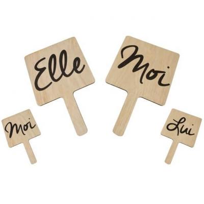Dek1214 pancarte en bois mariage animation jeux de soiree