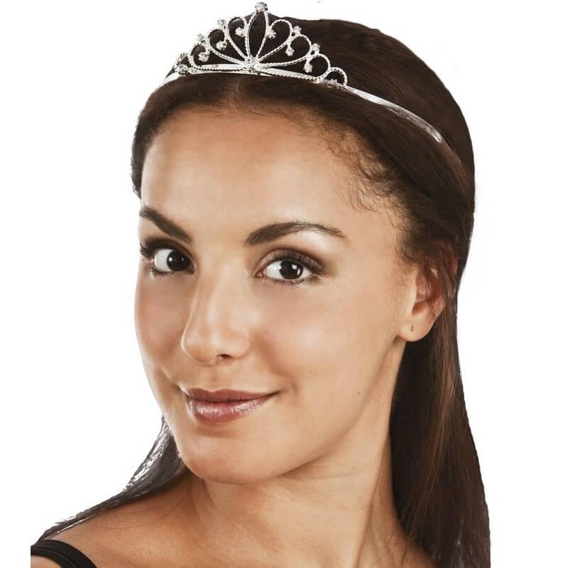 Diademe de princesse adulte argent