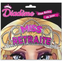 Diademe rose fuchsia pour cadeau de fete miss retraite