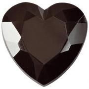 Diamant coeur noir (x12) REF/3349