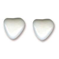 Dragee au chocolat coeur blanc brillant