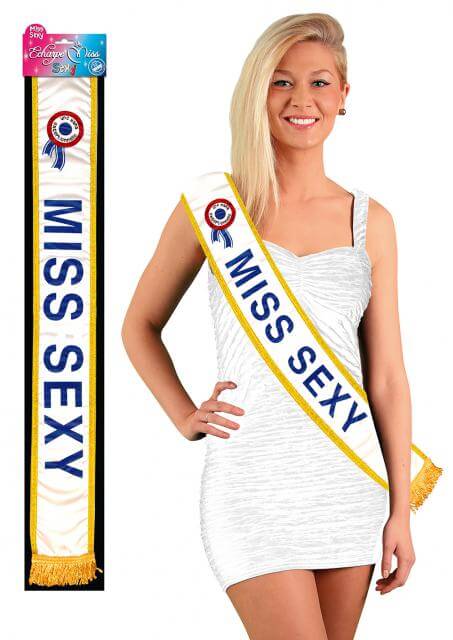 Echarpe miss sexy bleu