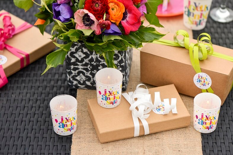 Emballage cadeau blanc