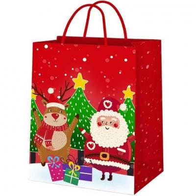 1 Sac rouge pour vos emballages de cadeaux de Noël 17cm H. REF/SDZ120