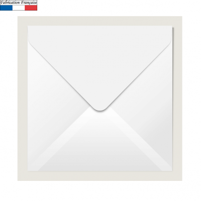 Enveloppe blanche carrée 16.5cm (x20) REF/5433C