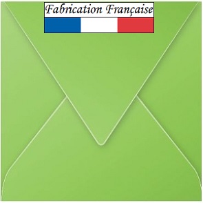 Enveloppe verte carrée 16.5cm (x20) REF/5543