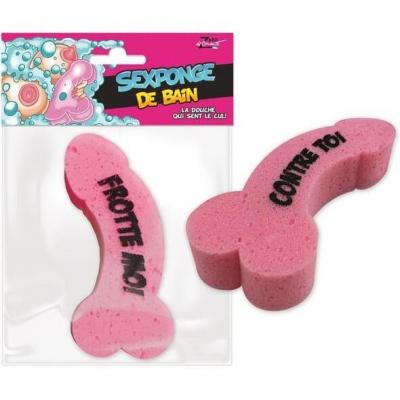 Cadeau humoristique pour adulte avec éponge de bain zizi (x1) REF/SEXG008