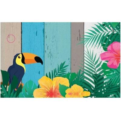 Etiquette a dragee tropicale