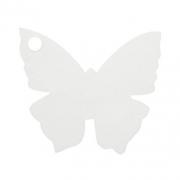 Étiquette papillon blanche (x10) REF/2988