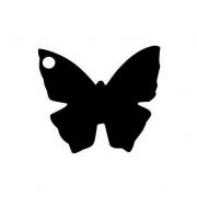 Étiquette papillon noire (x10) REF/2988