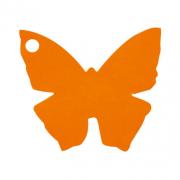 Étiquette papillon orange (x10) REF/2988