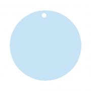 Étiquette ronde bleu ciel (x10) REF/3352