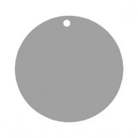 Etiquette ronde grise