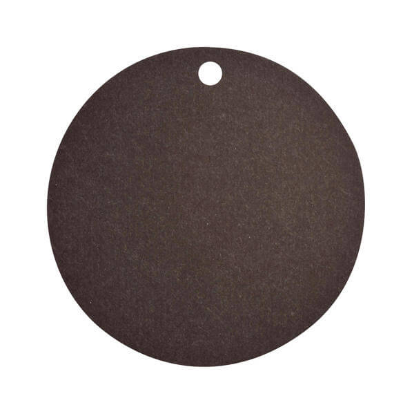 Etiquette ronde noire