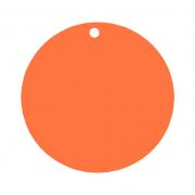Étiquette ronde orange (x10) REF/3352