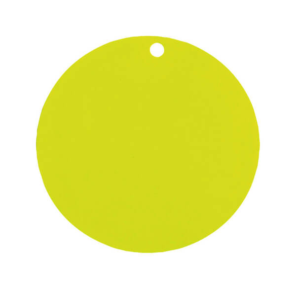 Etiquette ronde verte