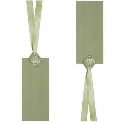 Etiquette vert olive sauge marque place