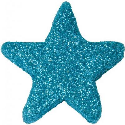 Etoile bleu turquoise pailletee