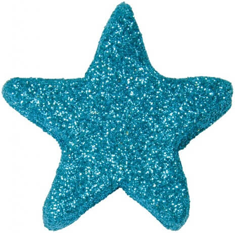 Etoile bleu turquoise pailletee