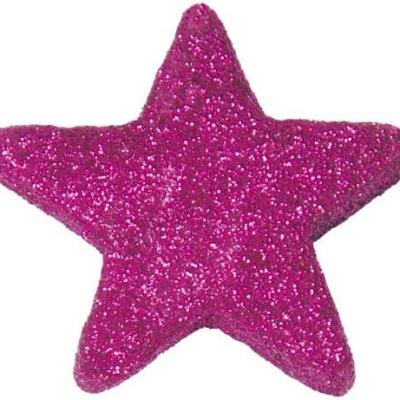 Etoile fuchsia pailletee