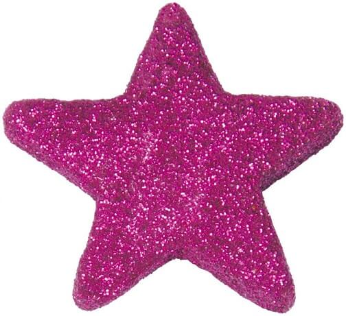 Etoile fuchsia pailletee