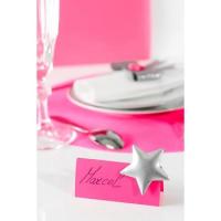 Etoile metallisee argent x6 ref 4380 2