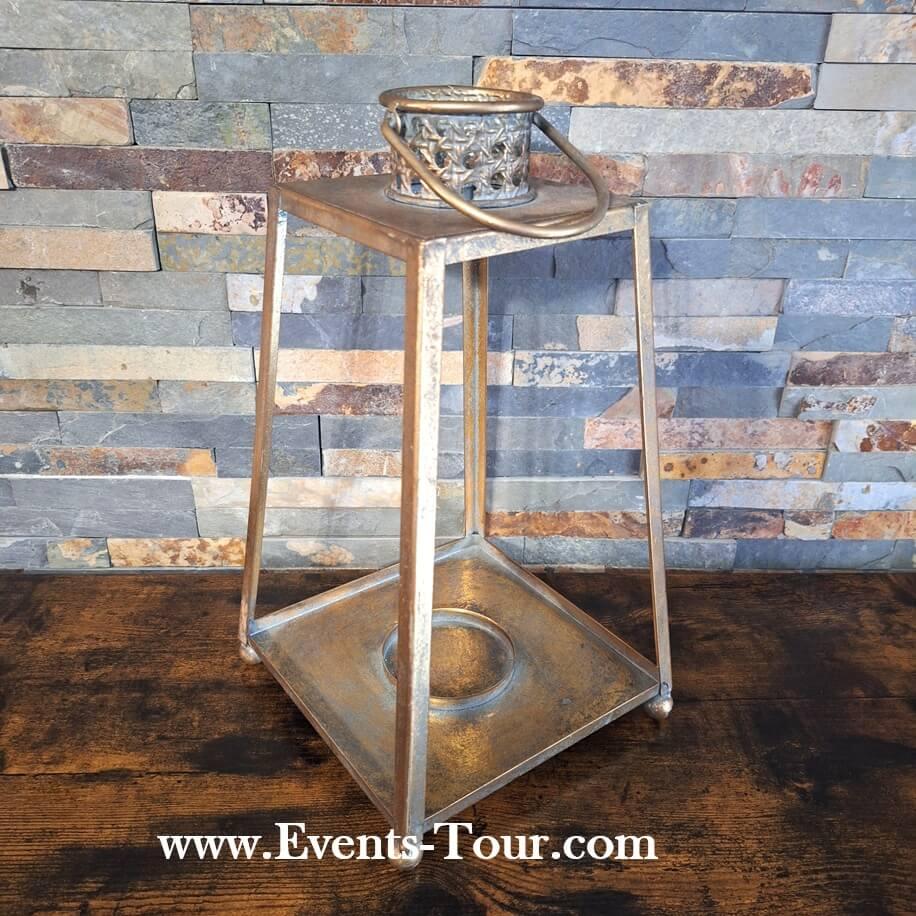 Ev 779 location magasin nord pas de calais lanterne 34cm majestic vintage ore or metal