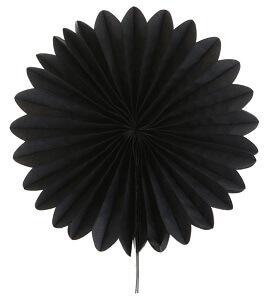 Éventail noir, 20cm (x2) REF/4559