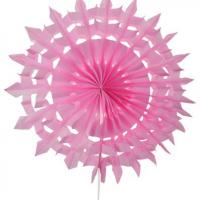 Eventail dentelle 20cm fuchsia