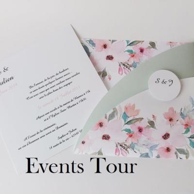 Faire part mariage bucolique