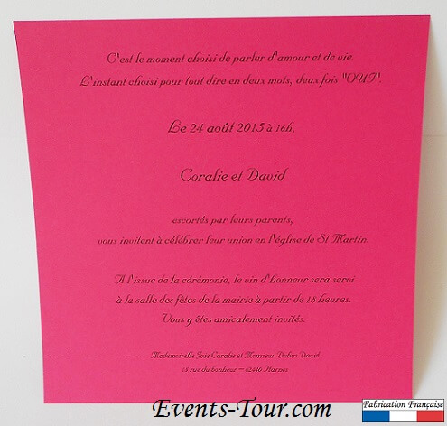 Faire part fuchsia 2