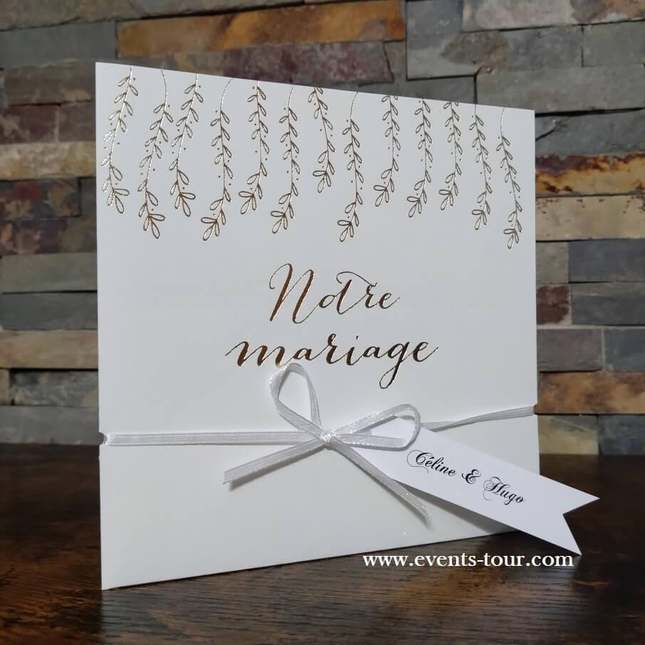 Faire-part de mariage Champêtre, 15 cm x 21 cm