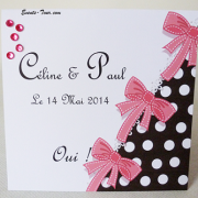 Faire-part mariage: Glamour (x1) REF/10410