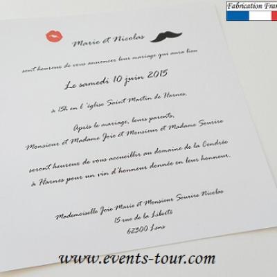 Faire part mariage mr et mrs