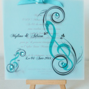 Faire-part musique: Musical Party (x1) REF/10411