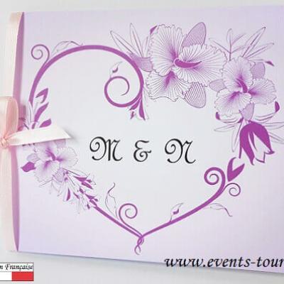 Faire-part mariage: Orchidée (x1) REF/10409